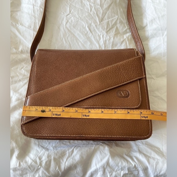 Valentino Garavani Brown Leather Single Strap Shoulder Bag Italy | VTG Authentic - Picture 7 of 12